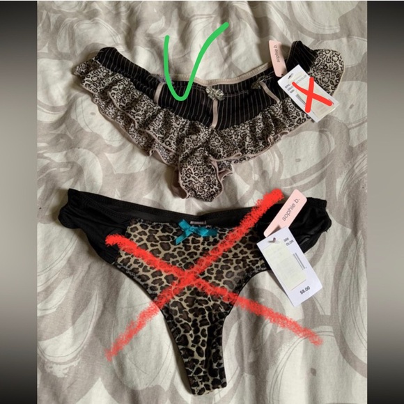 La Senza Nylon Woman’s Ruffled Thongs M - Picture 10 of 15